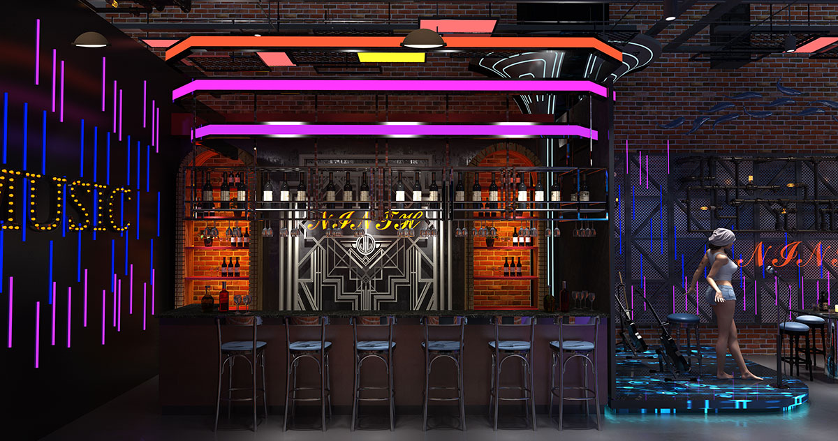 酒吧展示設(shè)計(jì)也是可以這么剛硬和潮酷 - 第7張 - 會(huì)展活動(dòng)策劃CCASY.COM 酒吧展示設(shè)計(jì)也是可以這么剛硬和潮酷 - 第7張