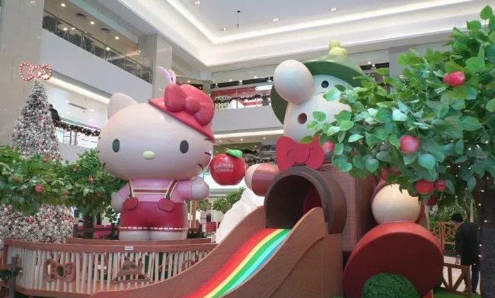 Hello Kitty攜手Müllerchen萌爆登場(chǎng)，刷新圣誕美陳新體驗(yàn)