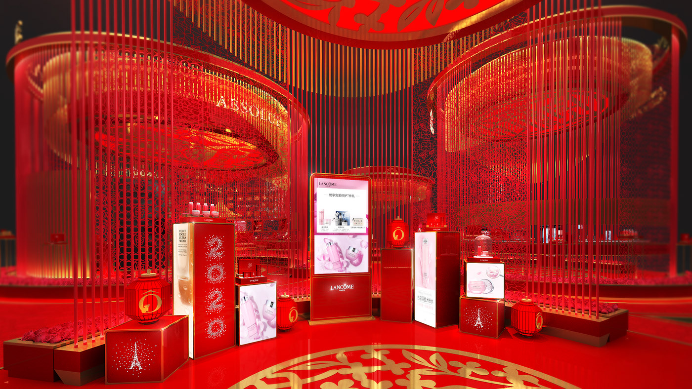 國(guó)風(fēng)來襲，LANCOME 蘭蔻2020新春廟會(huì)裝置展覽設(shè)計(jì)開啟潮流