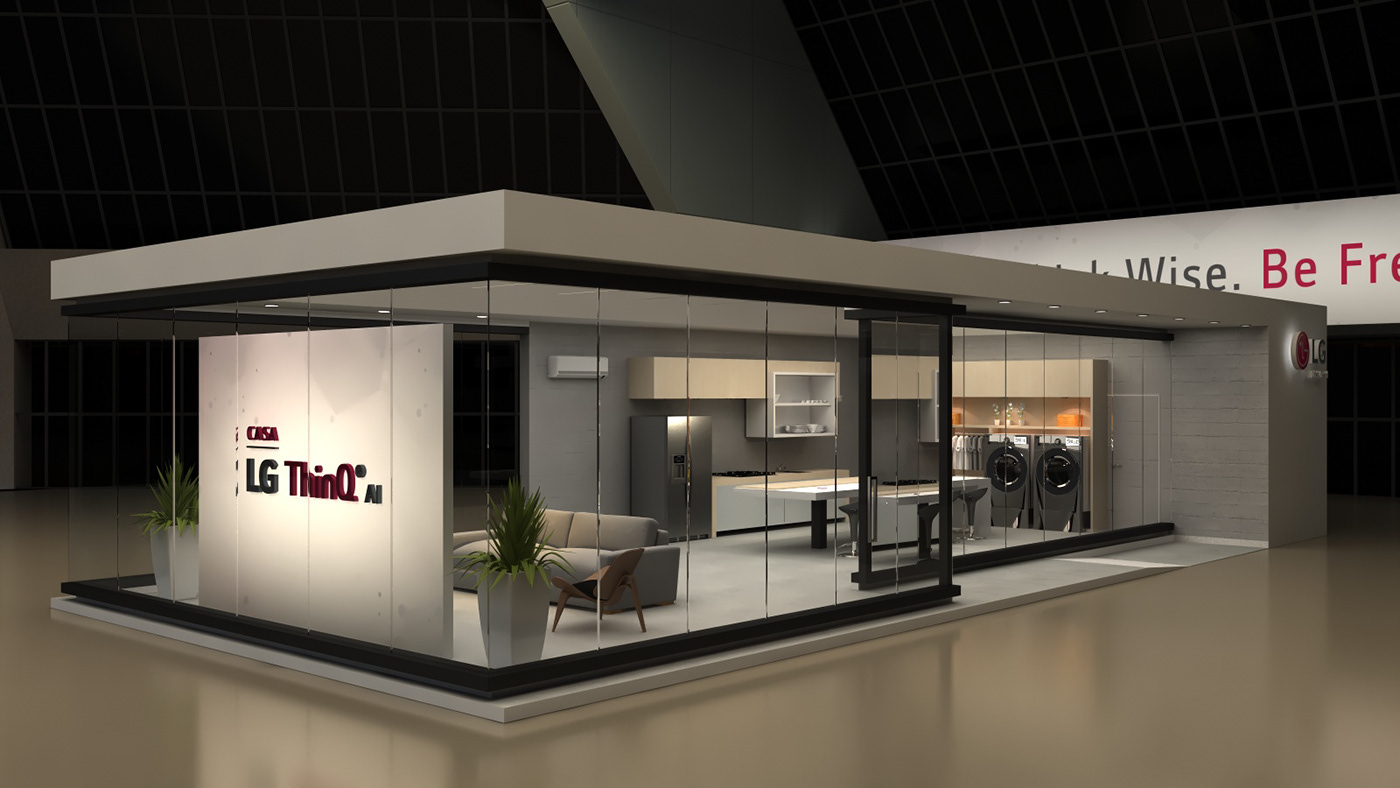 這個LG ThinQ展位設(shè)計空間感很足 - 第5張 - 會展活動策劃CCASY.COM 這個LG ThinQ展位設(shè)計空間感很足 - 第5張