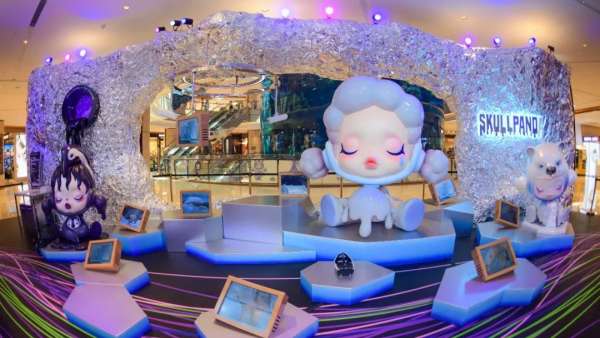 SKULLPANDA食夢(mèng)動(dòng)物系列展覽活動(dòng)策劃現(xiàn)場(chǎng)未來(lái)感、夢(mèng)幻氛圍感十足