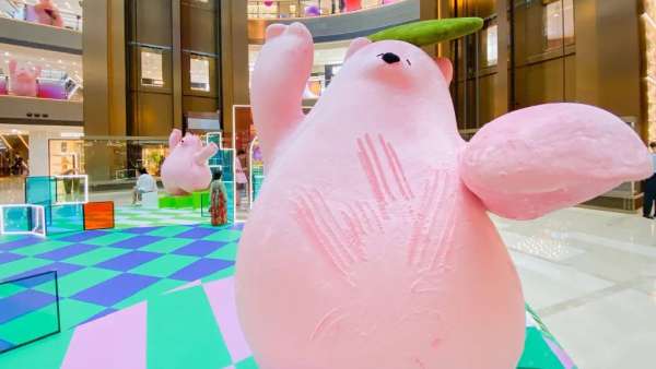 「靈感回歸，從心出發(fā)」主題藝術(shù)活動策劃裝置桃樂熊喜迎復(fù)工