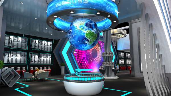 金屬質感這么強的展位設計，果然很符合TA家的行業(yè)屬性