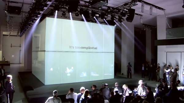 汽車發(fā)布會活動誰家花樣新，大眾的這個多媒體立方體創(chuàng)意策劃絕了