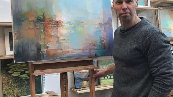 打了馬賽克的風(fēng)景畫展覽活動(dòng)別有一番風(fēng)味，感慨藝術(shù)的偉大