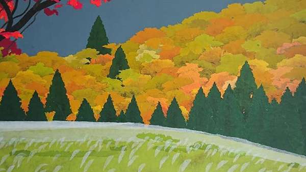 97歲藝術(shù)家這次的繪畫展覽活動(dòng)真的是把刺激顏色運(yùn)用得太美輪美奐了