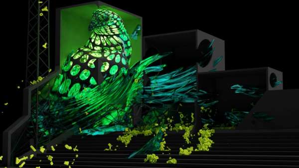 未來百年涂鴉主題藝術(shù)展覽活動(dòng)巧妙地融合了尖端技術(shù)、定制音樂和街頭藝術(shù)