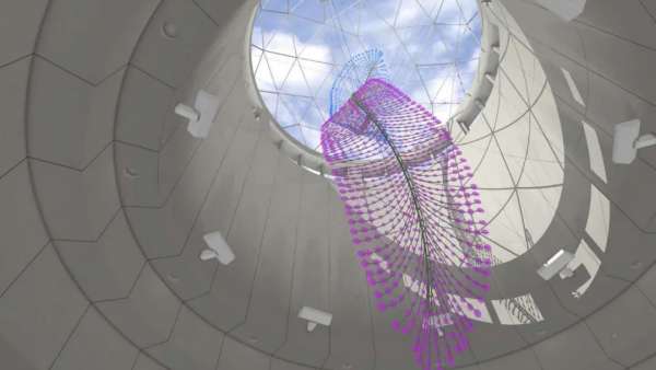 臺北捷運站打造的這個藝術(shù)展覽活動裝置已開始翩翩起舞