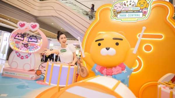 超萌IP形象Kakao Friends主題快閃店活動(dòng)策劃的打卡位超可愛