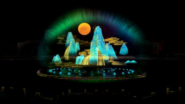 「萬物生」主題光影秀活動策劃以蓮花為脈絡(luò)，盡展中華文化魅力