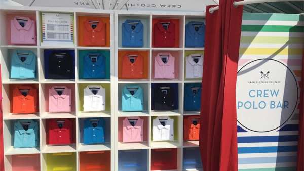 Crew服飾品牌快閃式活動策劃現(xiàn)場高爾夫球推桿活動贏馬球衫