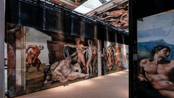 「創(chuàng)世紀 · 米開朗基羅」全球巡回展覽活動策劃1：1還原了《最后的審判》