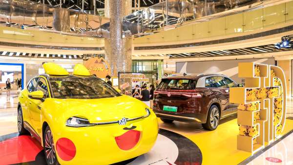 激萌皮卡丘空降上汽大眾ID.網(wǎng)紅打卡外展快閃活動(dòng)策劃，超萌的