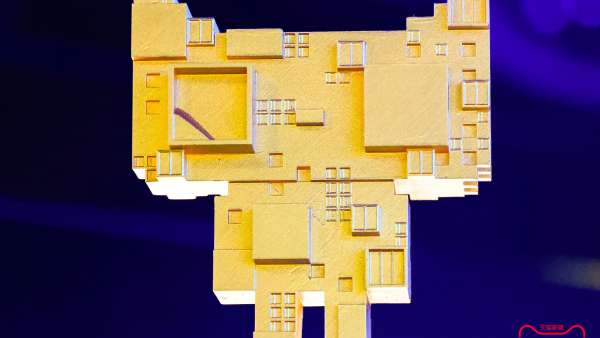 天貓魯班之星生態(tài)發(fā)布會活動策劃的舞美造型打造了360度沉浸式體驗