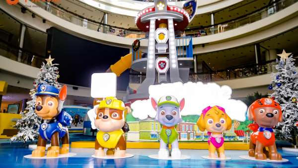 汪汪隊立大功超能大探險快閃活動策劃的6m巨型阿奇太吸睛了